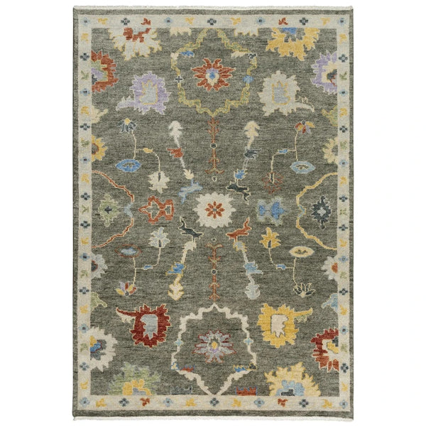 Coco Floral Gray Large Area Rugs For Living Room Area Rugs LOOMLAN By LOOMLAN