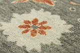 Coco Floral Gray Large Area Rugs For Living Room Area Rugs LOOMLAN By LOOMLAN