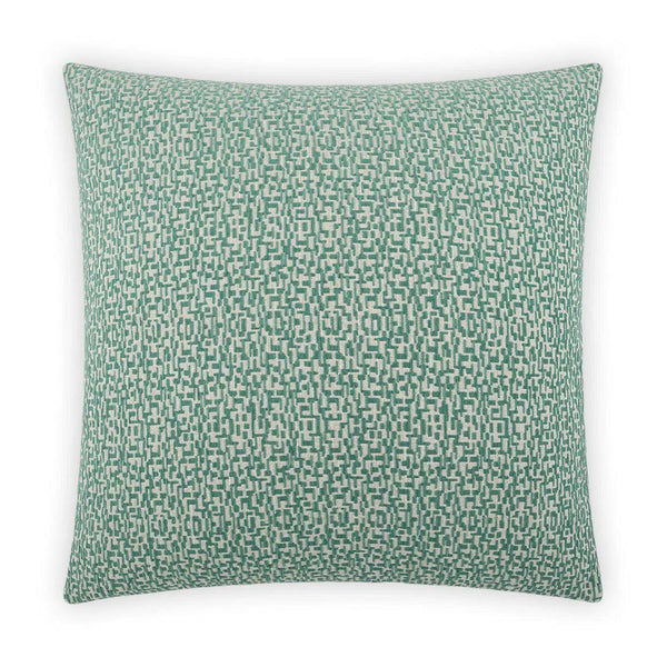 Code Malachite Teal Throw Pillow With Insert Throw Pillows LOOMLAN By D.V. Kap