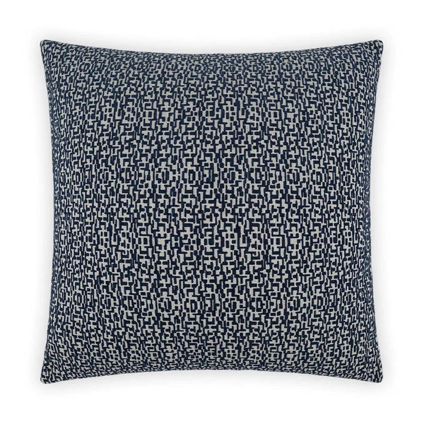 Code Navy Blue Throw Pillow With Insert Throw Pillows LOOMLAN By D.V. Kap