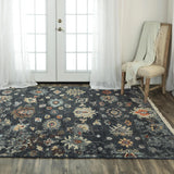 Cody Floral Charcoal Large Area Rugs For Living Room Area Rugs LOOMLAN By LOOMLAN