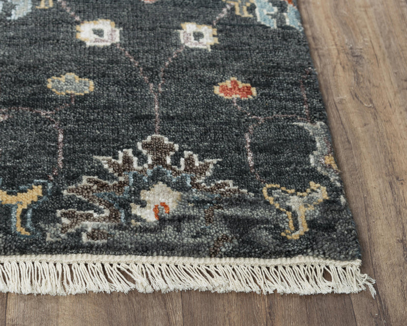 Cody Floral Charcoal Large Area Rugs For Living Room Area Rugs LOOMLAN By LOOMLAN