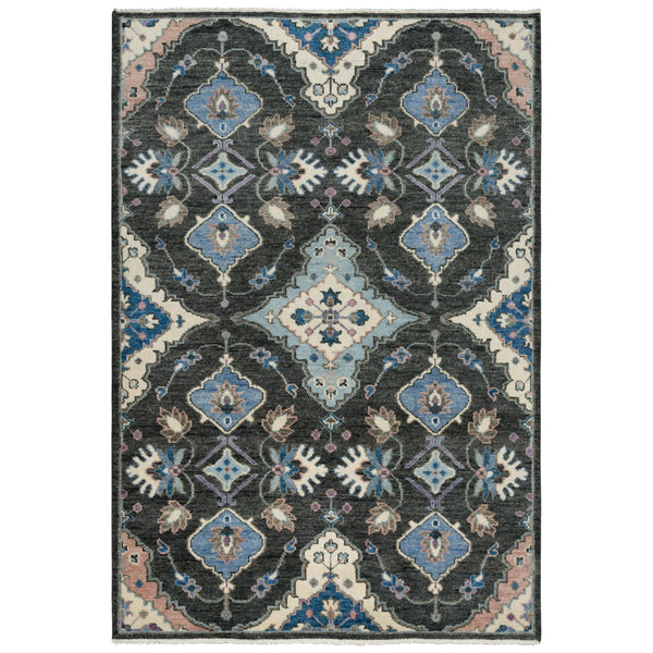Cogo Geometric Charcoal Large Area Rugs For Living Room Area Rugs LOOMLAN By LOOMLAN