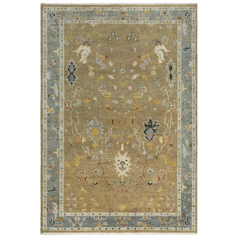 Cohu Floral Tan Large Area Rugs For Living Room Area Rugs LOOMLAN By LOOMLAN