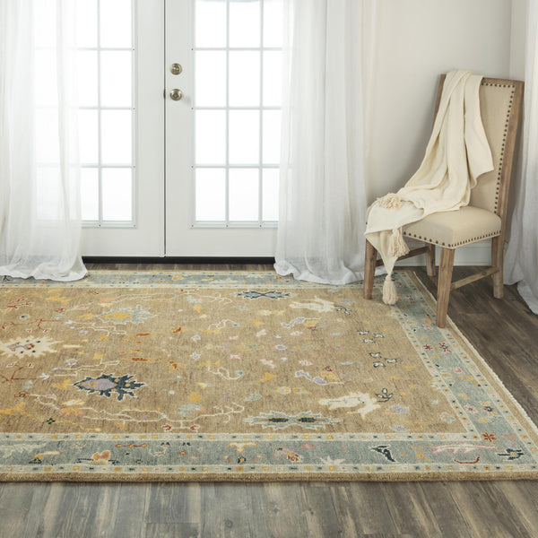 Cohu Floral Tan Large Area Rugs For Living Room Area Rugs LOOMLAN By LOOMLAN