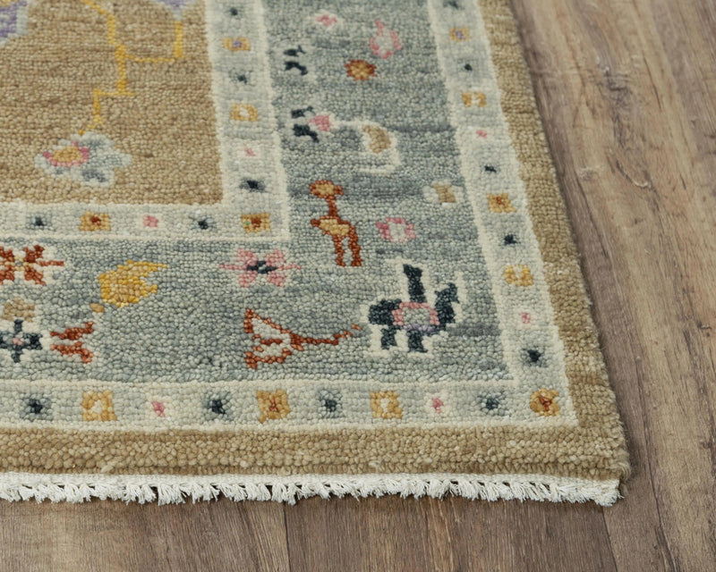 Cohu Floral Tan Large Area Rugs For Living Room Area Rugs LOOMLAN By LOOMLAN