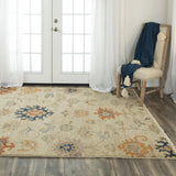 Coir Floral Beige Large Area Rugs For Living Room Area Rugs LOOMLAN By LOOMLAN