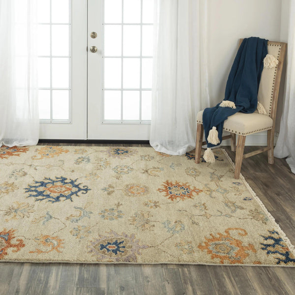 Coir Floral Beige Large Area Rugs For Living Room Area Rugs LOOMLAN By LOOMLAN