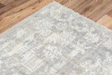 Coit Damask Gray Large Area Rugs For Living Room Area Rugs LOOMLAN By LOOMLAN