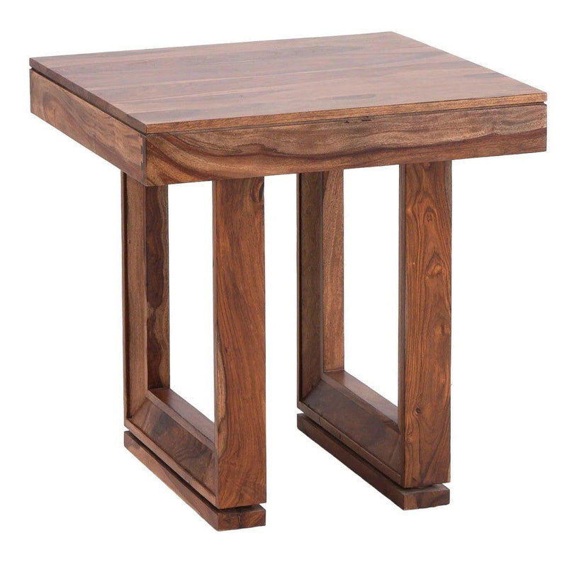 Colbeck Natural Wood Square Side Table Side Tables LOOMLAN By LOOMLAN