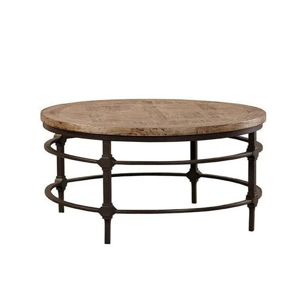 Coldiron Round Coffee Table Coffee Tables LOOMLAN By Furniture Classics