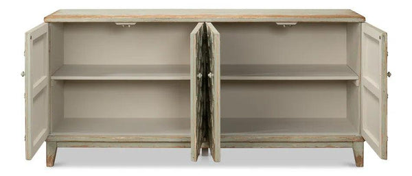 Cole Carved Sideboard For Living Room In Sage Sideboards LOOMLAN By Sarreid