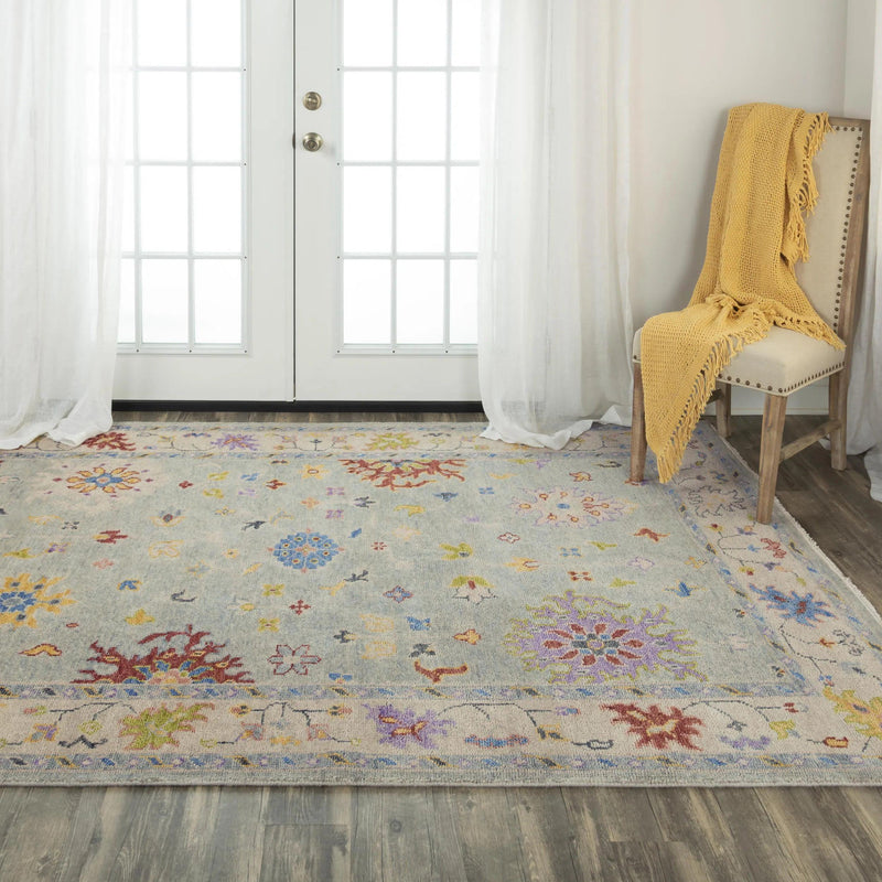 Colf Floral Gray Large Area Rugs For Living Room Area Rugs LOOMLAN By LOOMLAN