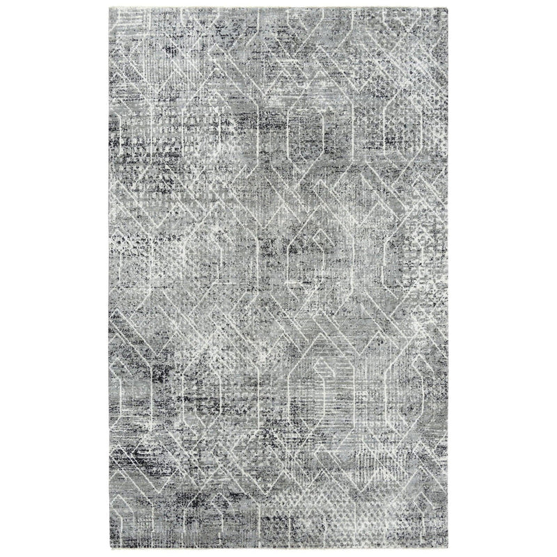 Coll Geometric Gray Large Area Rugs For Living Room Area Rugs LOOMLAN By LOOMLAN