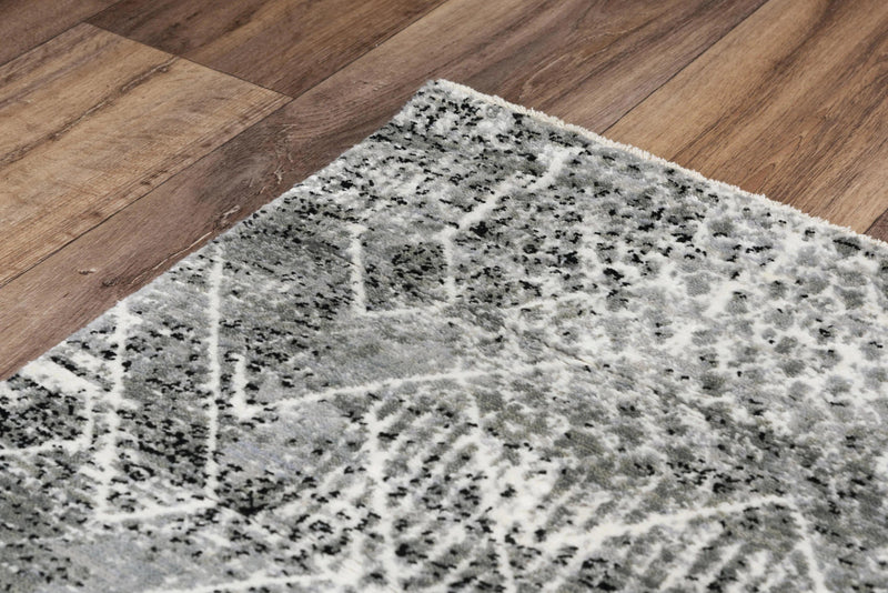 Coll Geometric Gray Large Area Rugs For Living Room Area Rugs LOOMLAN By LOOMLAN