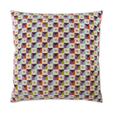 Collage Fiesta Multi Color Throw Pillow With Insert Throw Pillows LOOMLAN By D.V. Kap