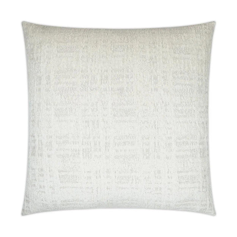 Collateral Ivory Solid Textured Ivory Large Throw Pillow With Insert Throw Pillows LOOMLAN By D.V. Kap