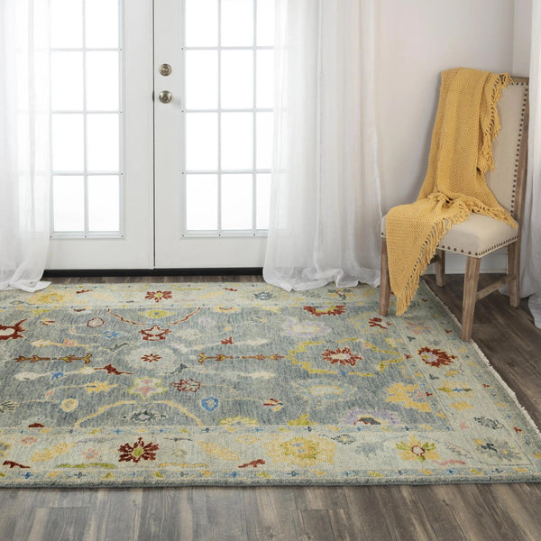 Colm Floral Gray Large Area Rugs For Living Room Area Rugs LOOMLAN By LOOMLAN