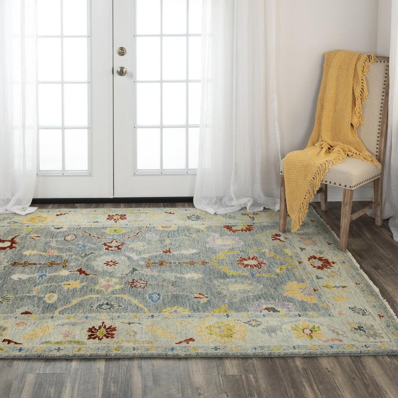 Colm Floral Gray Large Area Rugs For Living Room Area Rugs LOOMLAN By LOOMLAN