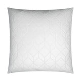 Cologne White Solid Geometric White Large Throw Pillow With Insert Throw Pillows LOOMLAN By D.V. Kap