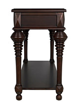 Colonial Wood Large Rectangle Sofa Table Side Tables LOOMLAN By Noir