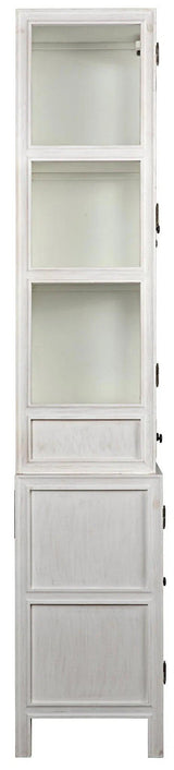 Colonial Wood White Hutch Buffets & Curios LOOMLAN By Noir