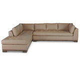 Colony Large Leather Sectional Couch With Chaise Sectionals LOOMLAN By One For Victory