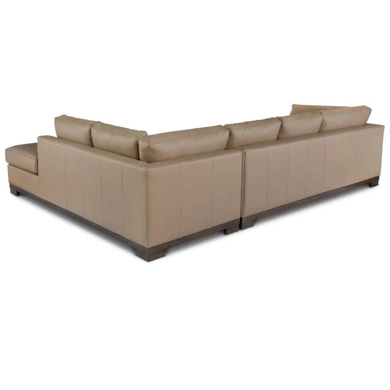 Colony Large Leather Sectional Couch With Chaise Sectionals LOOMLAN By One For Victory