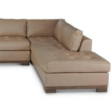 Colony Large Leather Sectional Couch With Chaise Sectionals LOOMLAN By One For Victory