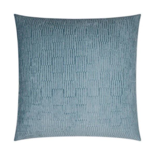 Coloroid Lagoon Solid Textured Blue Large Throw Pillow With Insert Throw Pillows LOOMLAN By D.V. Kap