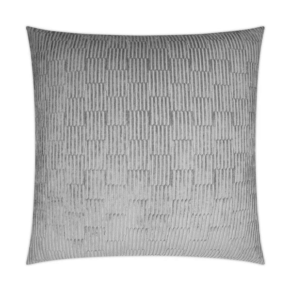 Coloroid Smoke Solid Textured Grey Large Throw Pillow With Insert Throw Pillows LOOMLAN By D.V. Kap