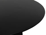 Column Dining Table, Black Steel Dining Tables LOOMLAN By Noir