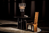 Column Dining Table, Black Steel Dining Tables LOOMLAN By Noir