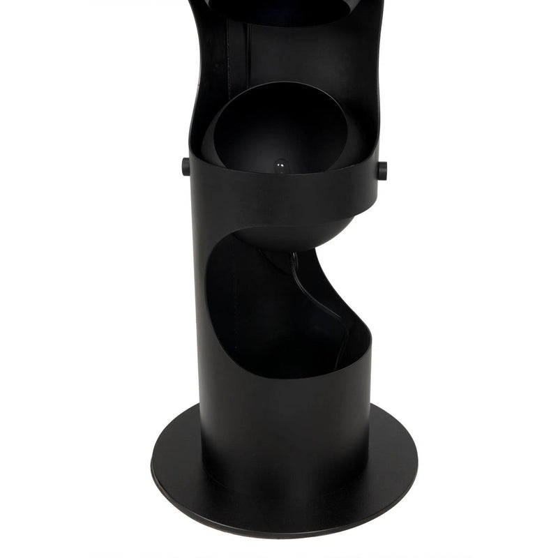 Columna Floor Lamp, Black Steel Floor Lamps LOOMLAN By Noir