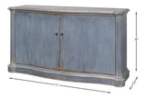 Columns Bowfront Sideboard Blue Sideboards LOOMLAN By Sarreid