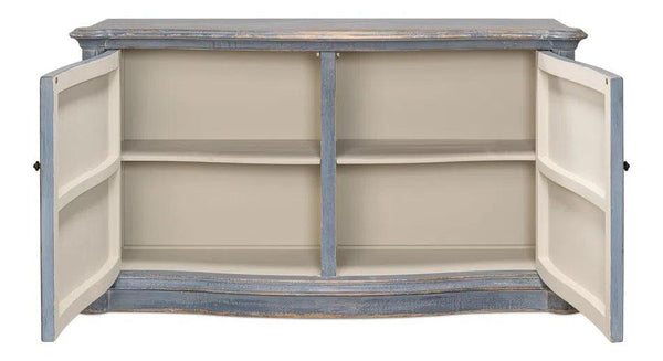 Columns Bowfront Sideboard Blue Sideboards LOOMLAN By Sarreid