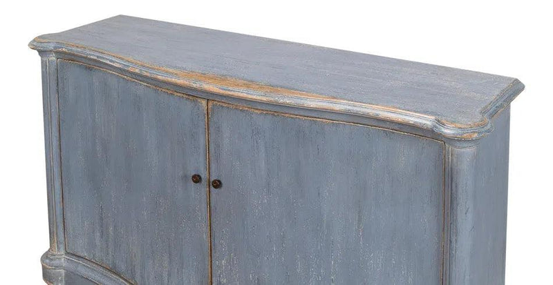 Columns Bowfront Sideboard Blue Sideboards LOOMLAN By Sarreid