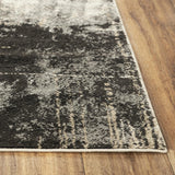 Comm Abstract Gray Kitchen Hallway Runner Rug Area Rugs LOOMLAN By LOOMLAN