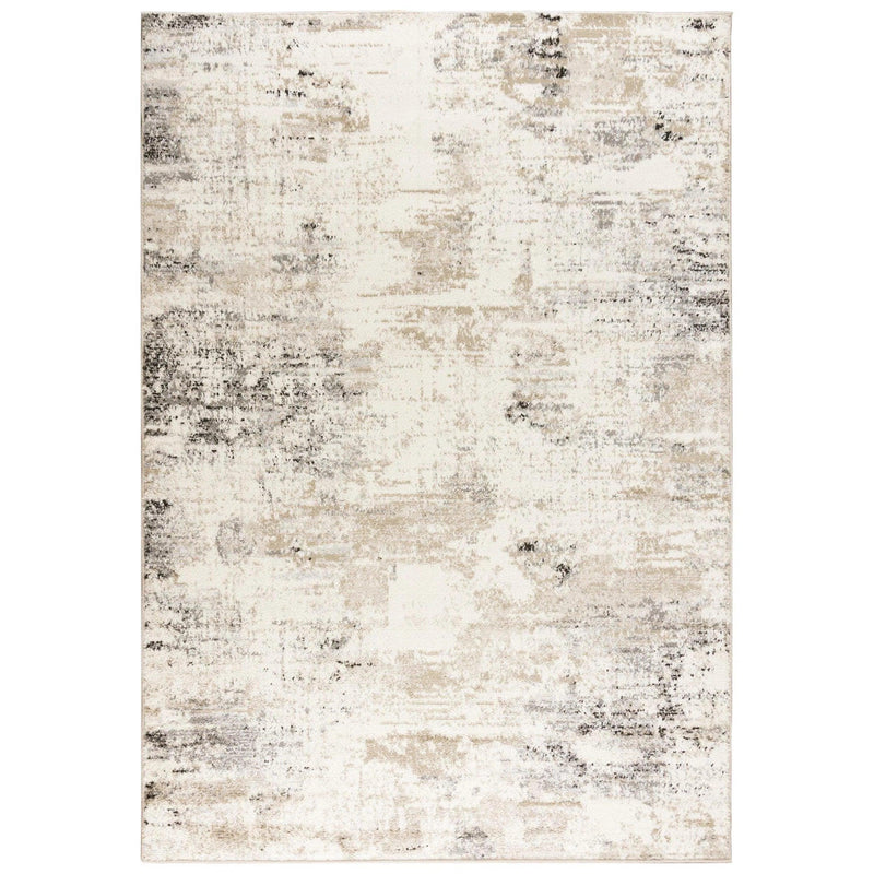 Conc Abstract Beige Kitchen Hallway Runner Rug Area Rugs LOOMLAN By LOOMLAN