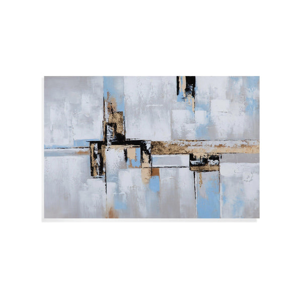 Conceptual Blue Wall Art Artwork LOOMLAN By Bassett Mirror