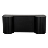 Concierge Desk, Black Steel Unique Home Office Desk Home Office Desks LOOMLAN By Noir