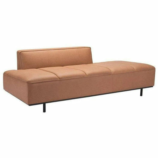 Confection Sofa Brown in Steel Frame Sofas & Loveseats LOOMLAN By Zuo Modern