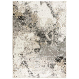 Conk Abstract Beige Kitchen Hallway Runner Rug Area Rugs LOOMLAN By LOOMLAN