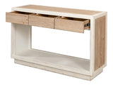 Connor Center Drawer Console Table With Storage Two Tone Wood Dressers LOOMLAN By Sarreid