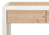 Connor Center Drawer Console Table With Storage Two Tone Wood Dressers LOOMLAN By Sarreid