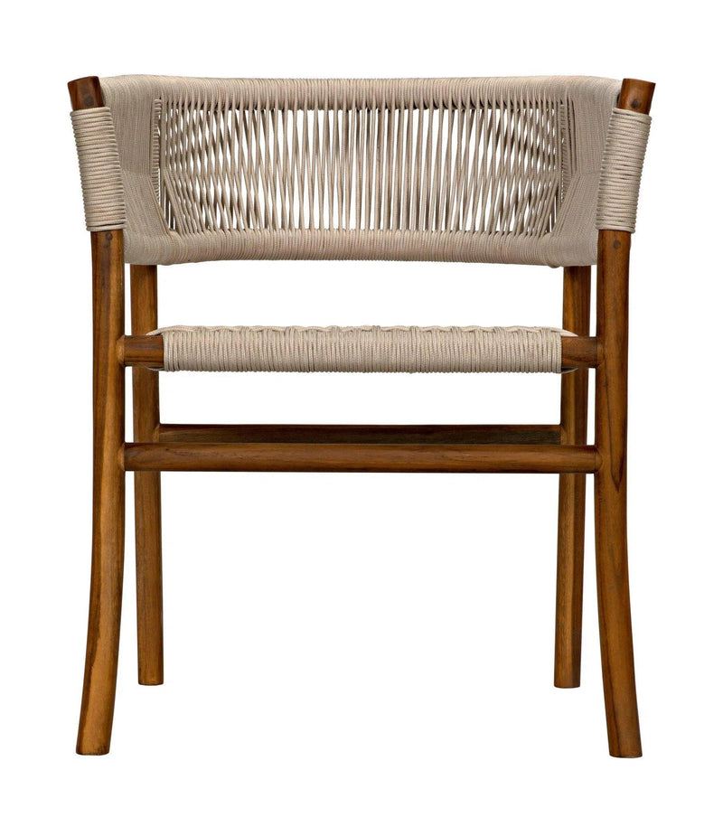 Conrad Chair, Teak with Woven Rope Dining Chairs LOOMLAN By Noir