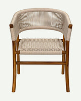 Conrad Chair, Teak with Woven Rope Dining Chairs LOOMLAN By Noir