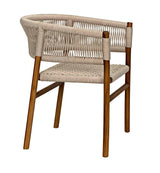 Conrad Chair, Teak with Woven Rope Dining Chairs LOOMLAN By Noir