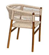 Conrad Chair, Teak with Woven Rope Dining Chairs LOOMLAN By Noir