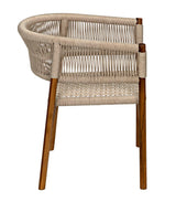 Conrad Chair, Teak with Woven Rope Dining Chairs LOOMLAN By Noir